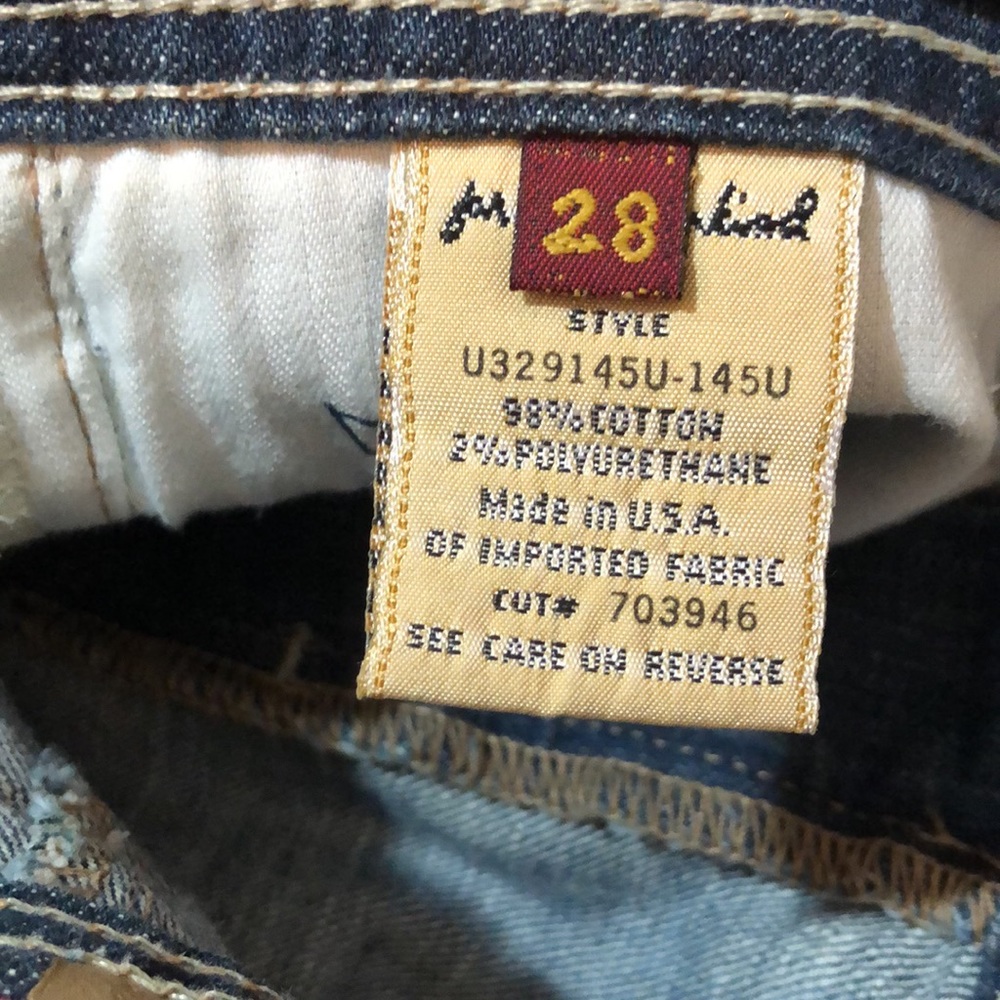 7 For All Mankind Blue Denim Mini Skirt - Picture 5 of 6